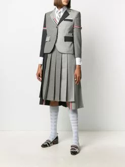 Thom Browne Fun-Mix 2ply fresco panelled blazer