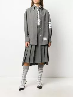 Thom Browne crinkle stripe shirt