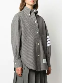 Thom Browne crinkle stripe shirt