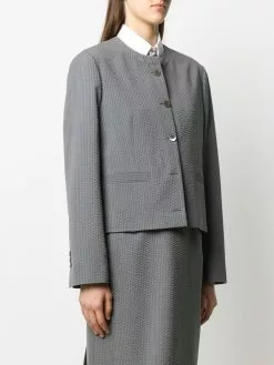 Thom Browne crinkle stripe jacket