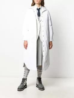 Thom Browne stripe detail down-filled parka