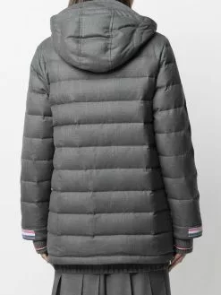 Thom Browne 120s twill funnel neck coat