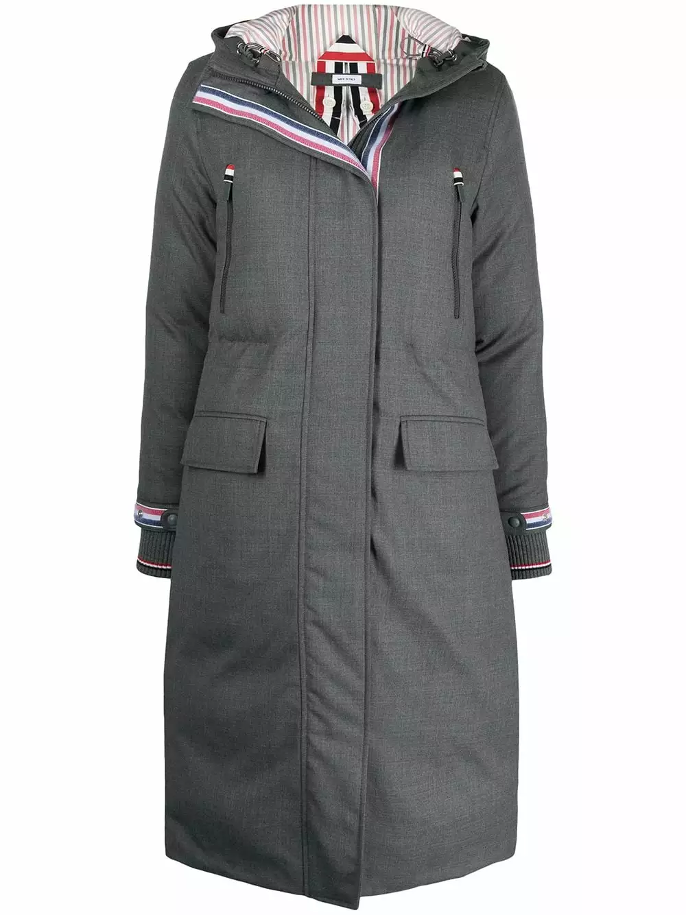 Thom Browne Down filled A line hooded parka parkas of women 1 Thom Browne down-filled A-line hooded parka