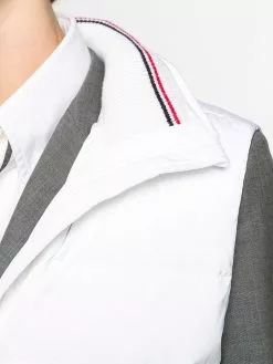 Thom Browne Rear stripe padded gilet down jackets of women 10 Thom Browne rear stripe padded gilet