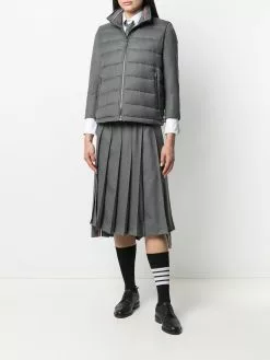 Thom Browne padded funnel neck vest