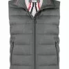 Thom Browne padded funnel neck vest