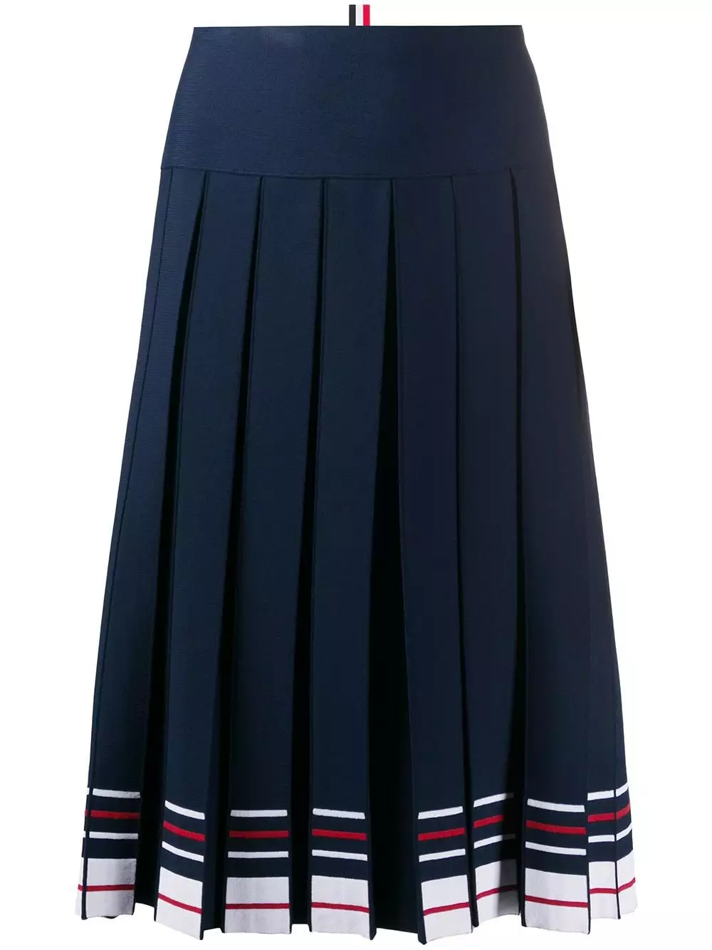 Thom Browne Stripe print box pleat skirt pleated skirts of women 1 Thom Browne stripe-print box-pleat skirt