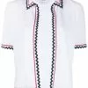 Thom Browne zigzag trim short sleeve cardigan