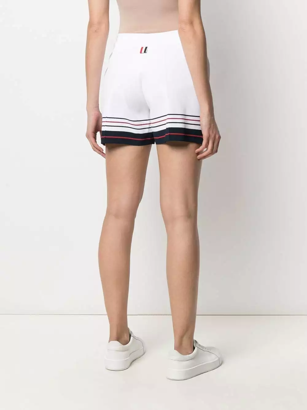 Thom Browne Stripe edge track shorts of women 4 Thom Browne stripe-edge track shorts