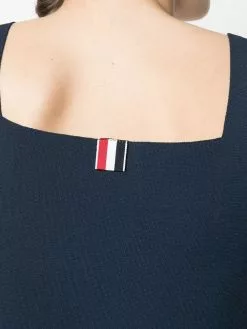 Thom Browne stripe-edge sleeveless top