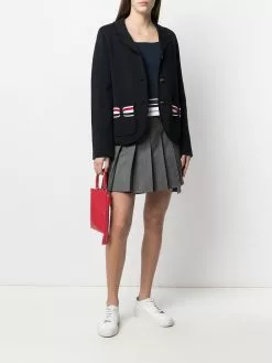 Thom Browne stripe-edge sleeveless top