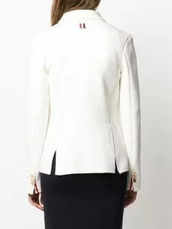 Thom Browne striped bow pocket blazer