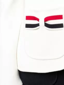 Thom Browne striped bow pocket blazer