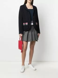 Thom Browne RWB-bow single-breasted jacket