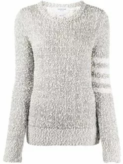 Thom Browne open tuck stitch 4-Bar jumper