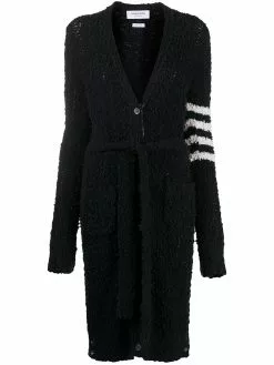 Thom Browne 4-Bar boucle cable cardigan