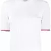 Thom Browne square neck ribbed-knit top