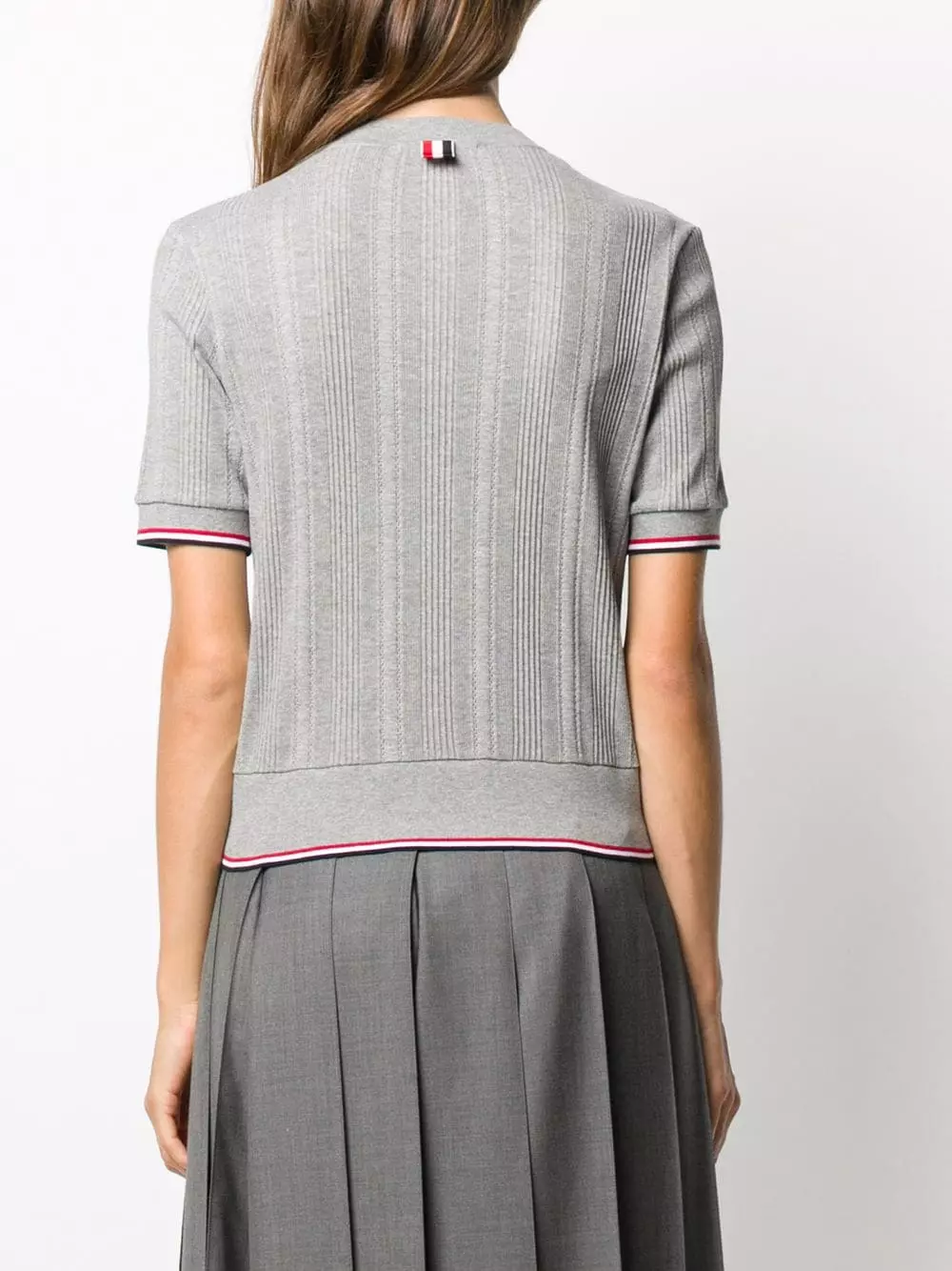 Thom Browne Square neck ribbed knit top knitted tops of women 4 Thom Browne square neck ribbed-knit top