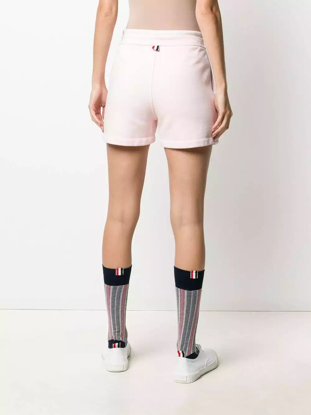 Thom Browne Tricolour stripe cotton shorts of women 4 Thom Browne tricolour stripe cotton shorts