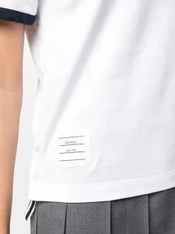 Thom Browne asymmetric hem short-sleeve T-shirt