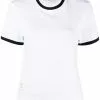 Thom Browne asymmetric hem short-sleeve T-shirt