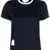 Thom Browne asymmetric hem short-sleeve T-shirt