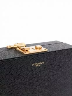 Thom Browne front logo crossbody bag