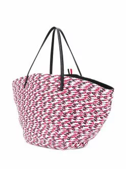 Thom Browne braided raffia basket bag