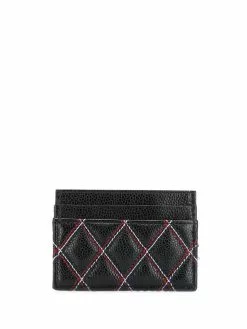 Thom Browne quilted-effect cardholder