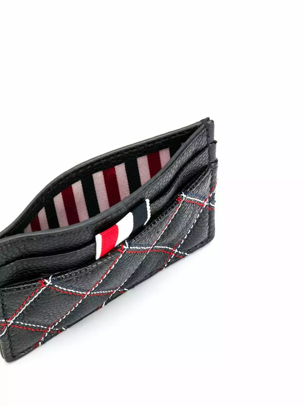 Thom Browne Quilted effect cardholder wallets & purses of women 3 Thom Browne quilted-effect cardholder