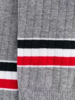 Thom Browne stripe-print athletic mid-calf socks