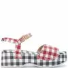 Thom Browne gingham check clog sandals