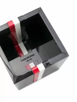 Thom Browne enamel stripe pen holder