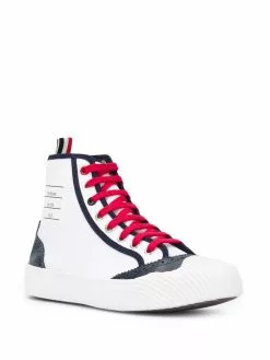 Thom Browne logo patch brogue sneakers
