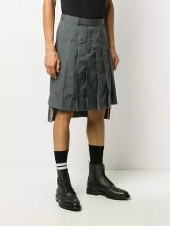 Thom Browne Knee length pleated skirt bermuda shorts of men 7 Thom Browne knee-length pleated skirt