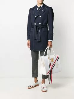 Thom Browne double-breasted belted trench coat