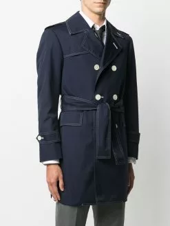 Thom Browne double-breasted belted trench coat
