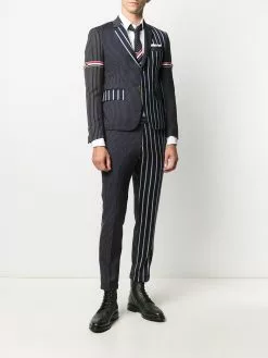 Thom Browne vertical-stripe sports blazer