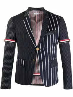 Thom Browne vertical-stripe sports blazer