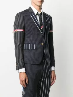 Thom Browne vertical-stripe sports blazer