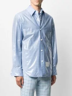 Thom Browne checked shirt jacket