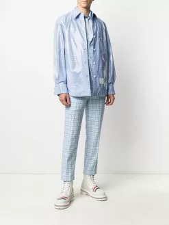 Thom Browne checked shirt jacket