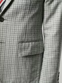 Thom Browne check single-breasted blazer