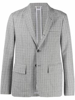 Thom Browne check single-breasted blazer