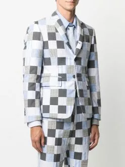 Thom Browne patchwork-pattern sport blazer