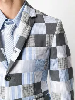 Thom Browne patchwork-pattern sport blazer