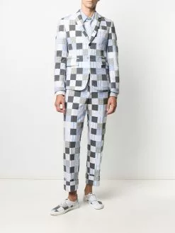 Thom Browne patchwork-pattern sport blazer