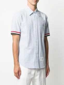 Thom Browne striped short sleeve shirt