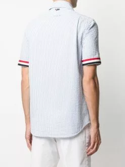 Thom Browne striped short sleeve shirt