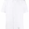Thom Browne logo-patch short-sleeve shirt